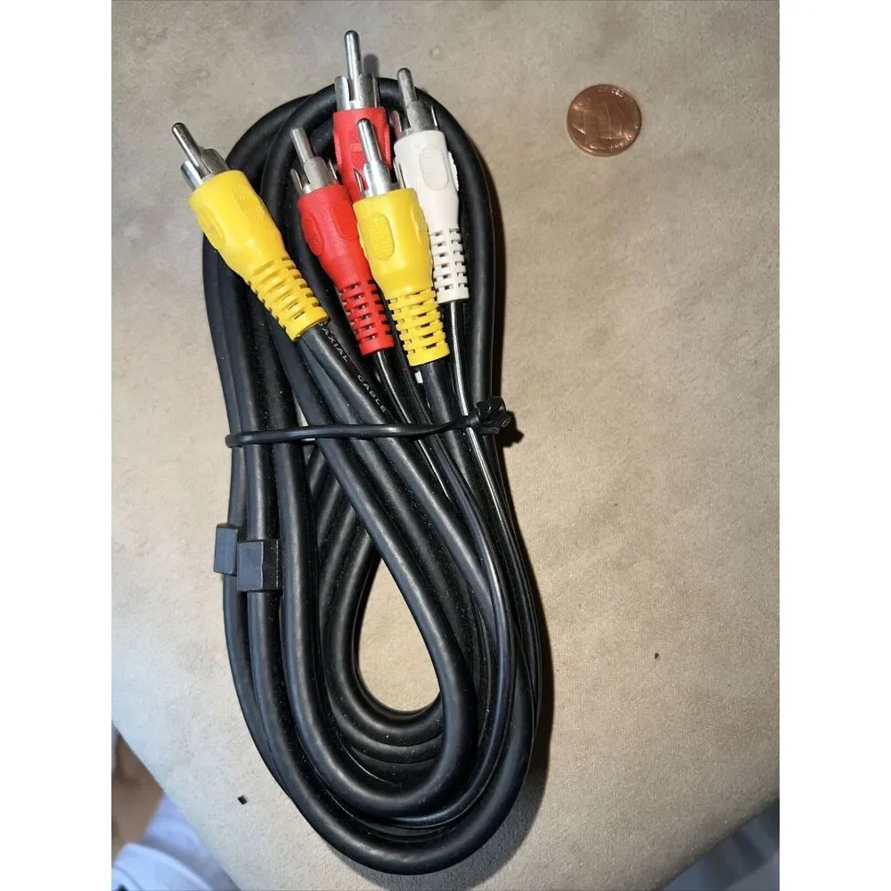8 FT DISH NETWORK Vintage 90s RG-59/U RCA - FLAT COAXIAL CABLE-Heavy Duty